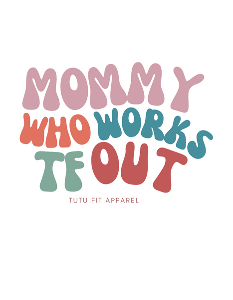 Mom Who Works Out Oversize Tee